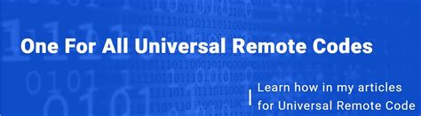 1 For All Universal Remote Codes Made Easy