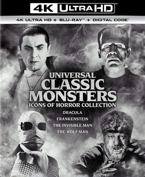 5 Classic Universal Monsters In 4k