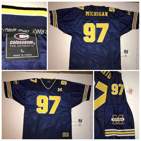 5 Vintage University Of Michigan Football Jerseys