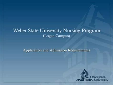 5 Ways To Excel In Weber State University Nursing Program