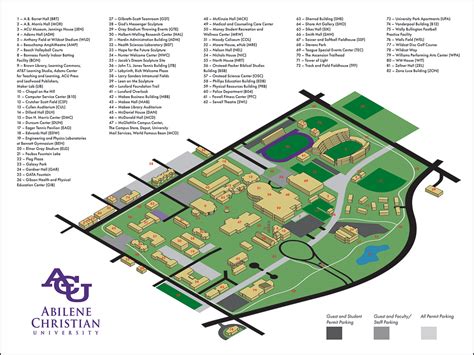 Abilene Christian University Campus Map And Directory