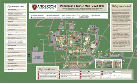 Anderson University Campus Map Guide