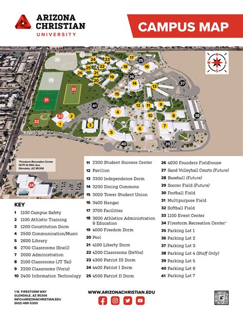 Arizona Christian University Campus Map Guide