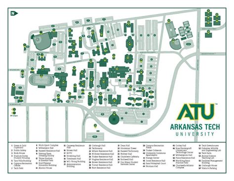 Arkansas Tech University Campus Map And Directions Guide