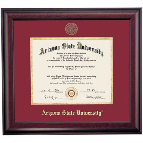 Asu Diploma Frames For Arizona State University Graduates