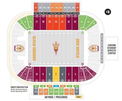 Asu Football Stadium Seating Chart Explained