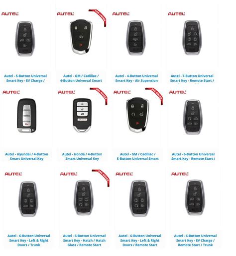 Autel Universal Key List: Top 10 Keys To Know