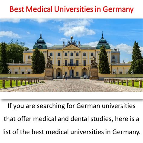 Best Medical Universities In Germany To Study Medicine