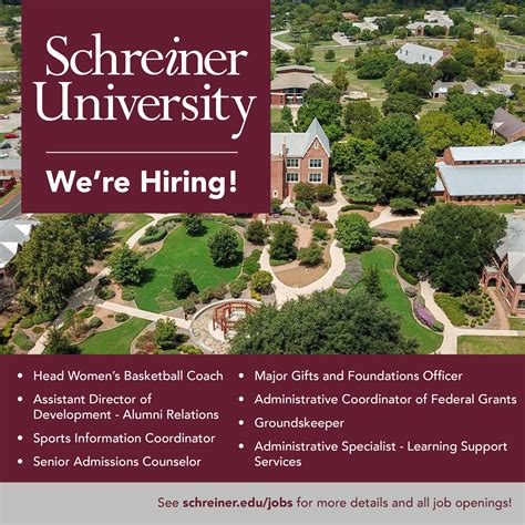 Careers At Schreiner University: Explore Available Job Opportunities