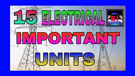 Cracking The Code: Electrical Units Explained