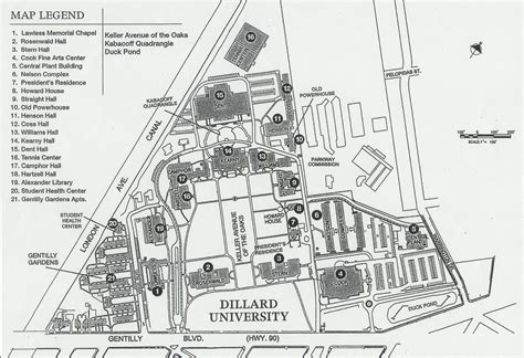 Dillard University Campus Map And Directory