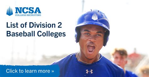 Division 2 Baseball Colleges In California