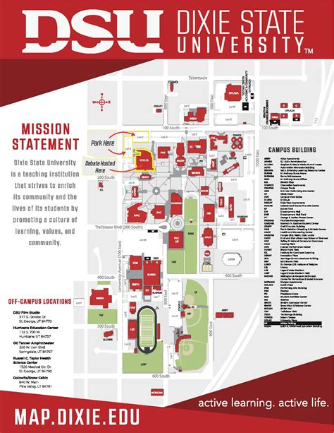 Dixie State University Campus Map And Guide