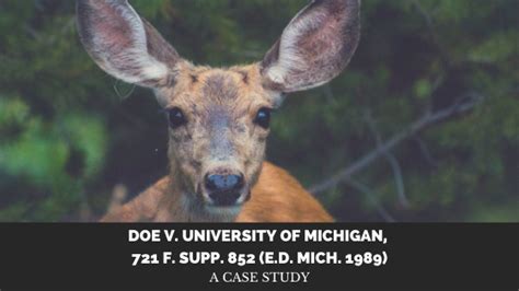 Doe Vs University Of Michigan: 5 Key Differences