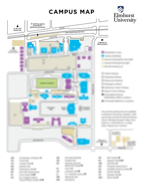 Elmhurst University Campus Map And Directory