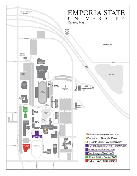 Emporia State University Campus Map Guide