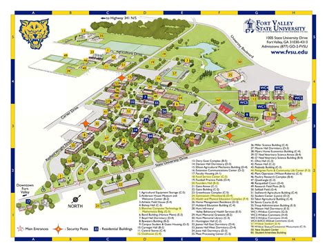 Fort Valley State University Campus Map Guide