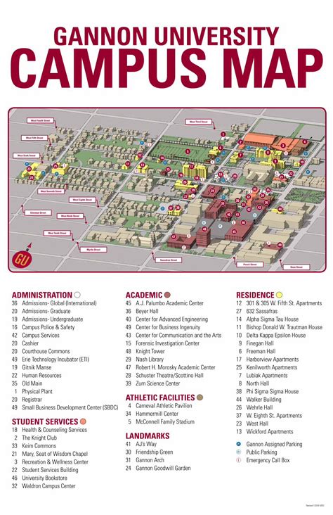 Gannon University Campus Map Guide