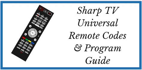 Ge Universal Remote Control Codes For Sharp Tv