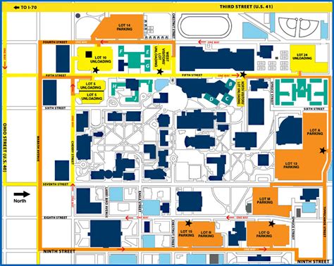 Indiana State University Campus Map And Directions Guide