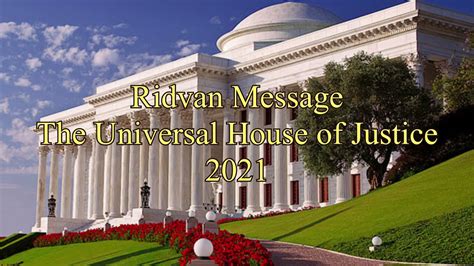 Messages From The Universal House Of Justice