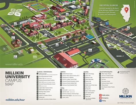 Millikin University Campus Map And Guide