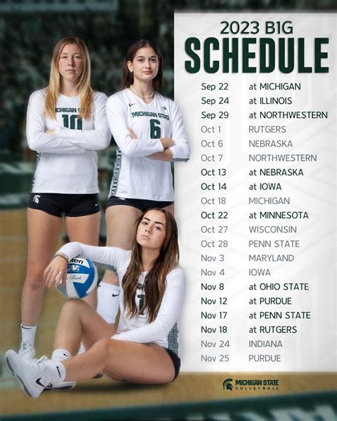 Msu Volleyball Schedule: Dates And Times Revealed