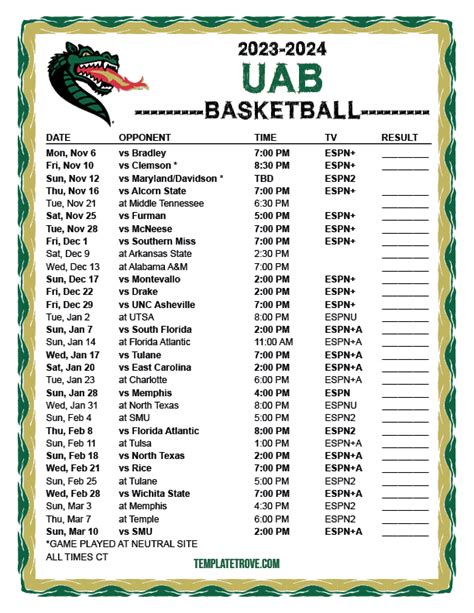 Pacific University Basketball Schedule 2023-2024 Season