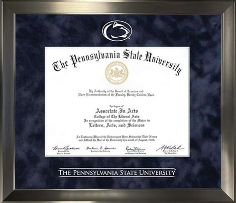 Penn State University Diploma Frame Ideas And Options