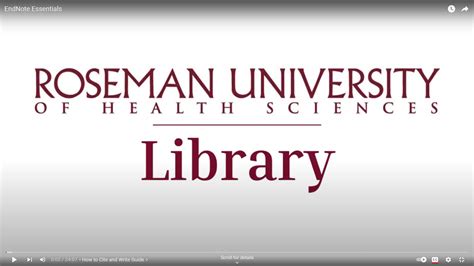 Roseman University Library: Empowering Student Success