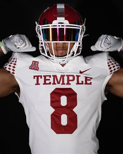 Temple University Football Uniforms Through The Years Evolution