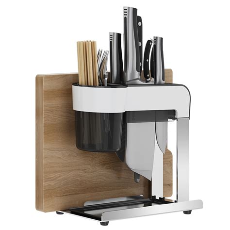 Universal Knife Block: Cutting Board Organizer For Home Cooks