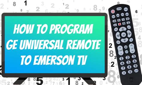 Universal Remote Codes For Emerson Tv Setup