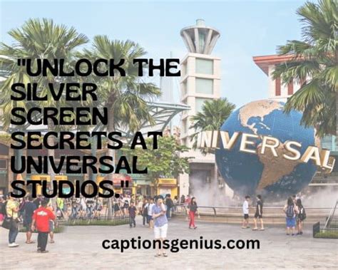 Universal Studios Captions For Social Media Fun