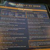 University Of Beer Menu Guide