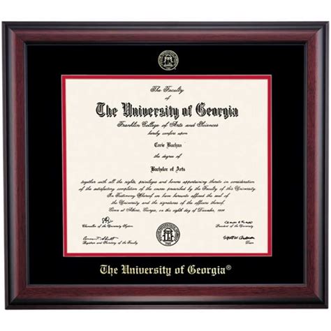 University Of Georgia Diploma Frames And Displays