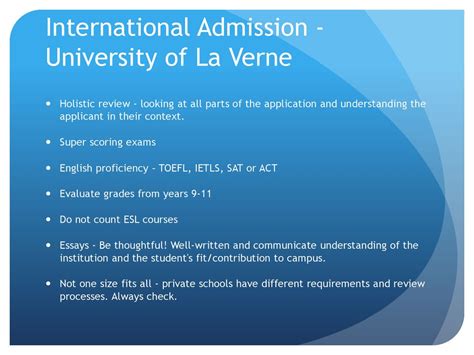 University Of La Verne Admission Requirements And Process