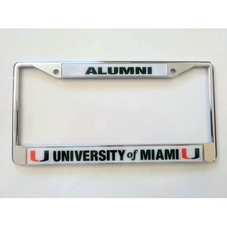 University Of Miami License Plate Frame Guide