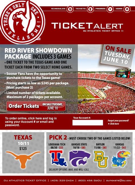 University Of Oklahoma Athletic Ticket Office Information Guide