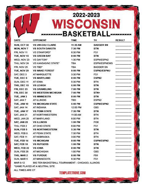 University Of Wisconsin Soccer Schedule 2023