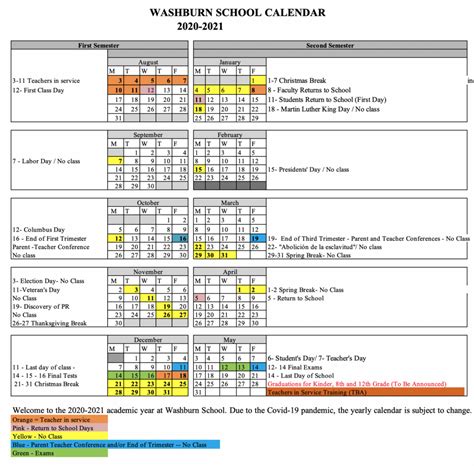 Washburn University Academic Calendar: Key Dates