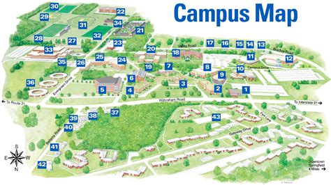 Western New England University Campus Map Guide