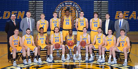 Western New England University Golden Bears Mens Basketball Team