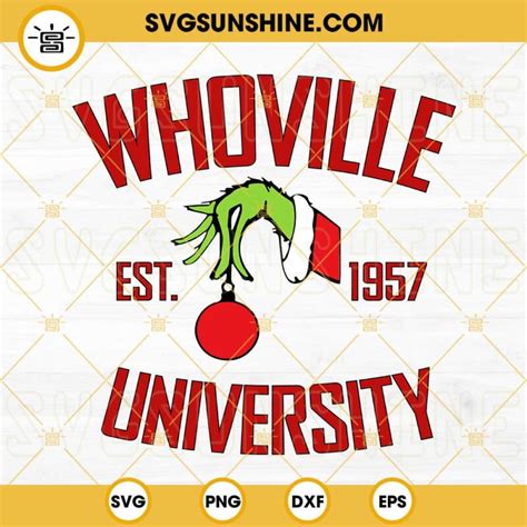 Whoville University Svg Designs