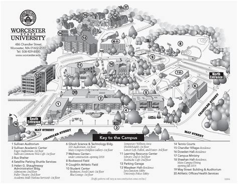 Worcester State University Campus Map Guide